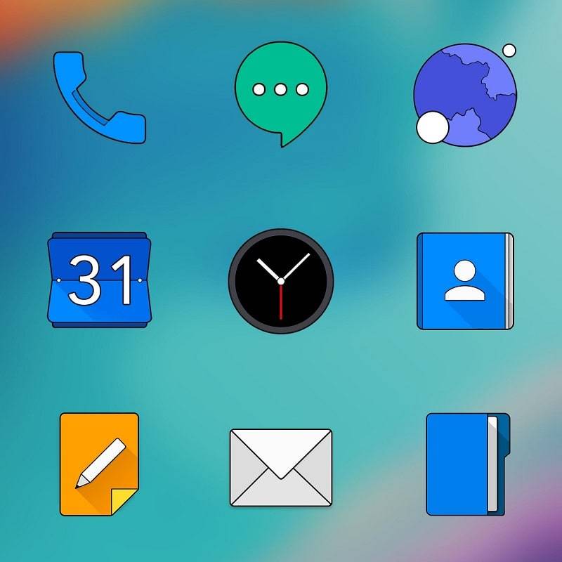 Oxigen HD – Icon Pack ဖန်သားပြင်ဓာတ်ပုံ 0