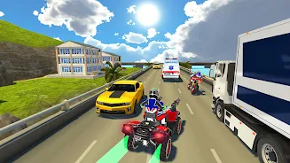 ATV Quad Bike Traffic Race Ảnh chụp màn hình 3