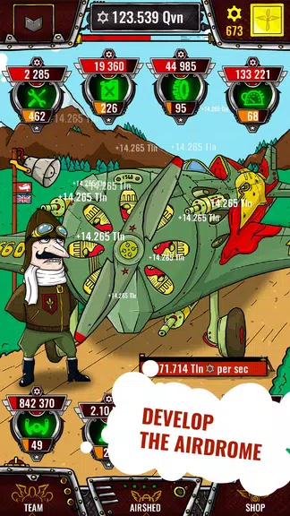 Aviator - idle clicker game ဖန်သားပြင်ဓာတ်ပုံ 0