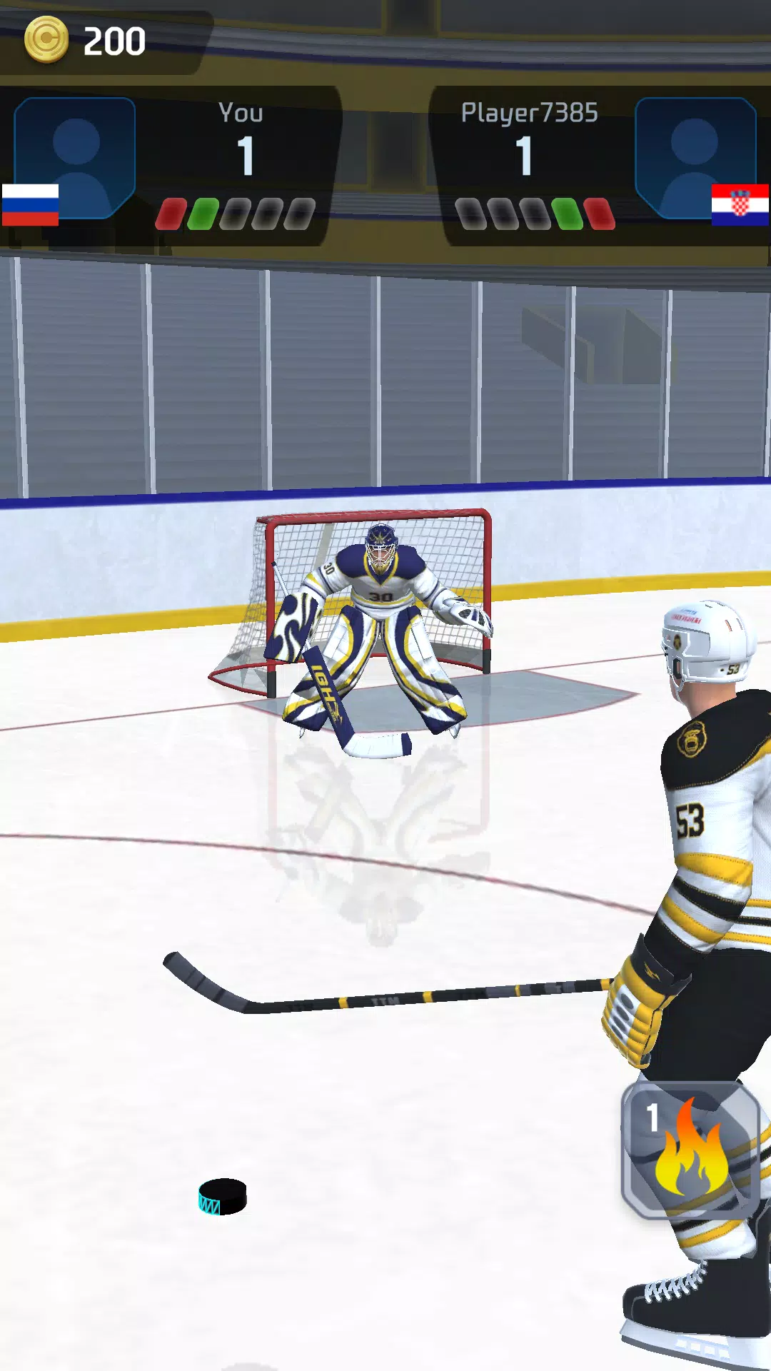 Schermata Hockey Game Stars 3D 0