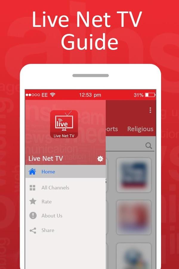 Live Net TV Streaming Guide ဖန်သားပြင်ဓာတ်ပုံ 2