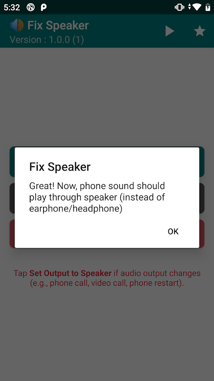 Fix Speaker - Disable Earphone ဖန်သားပြင်ဓာတ်ပုံ 1