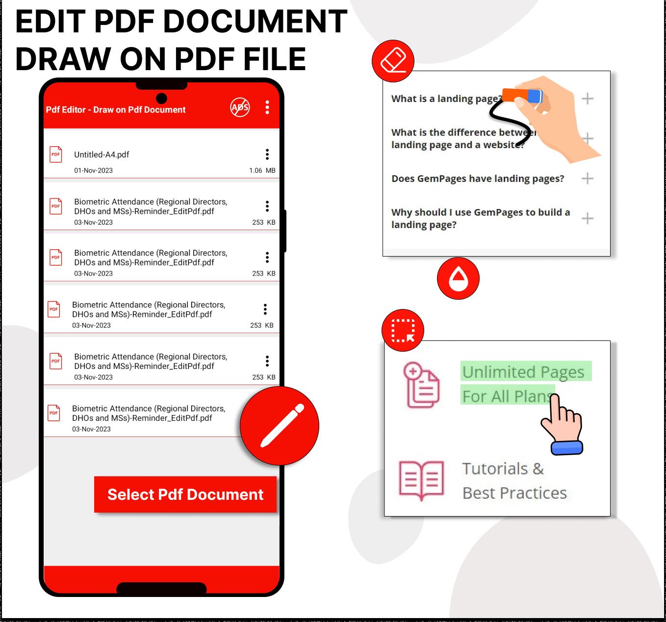 Pdf Editor - Draw on Pdf Captura de pantalla 0