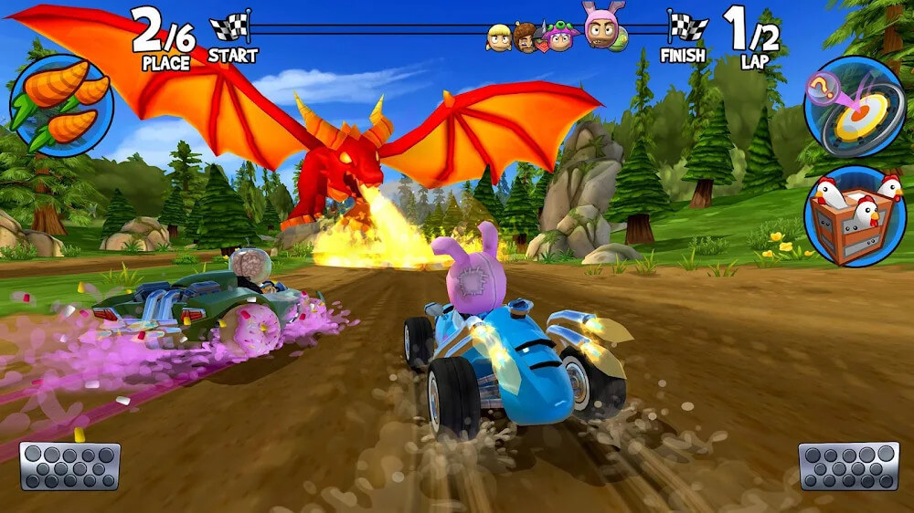 Beach Buggy Racing 2 Mod ဖန်သားပြင်ဓာတ်ပုံ 1