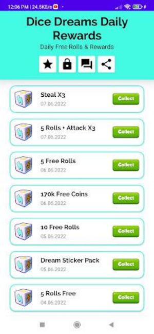 Dice Dreams Daily Rewards ဖန်သားပြင်ဓာတ်ပုံ 1