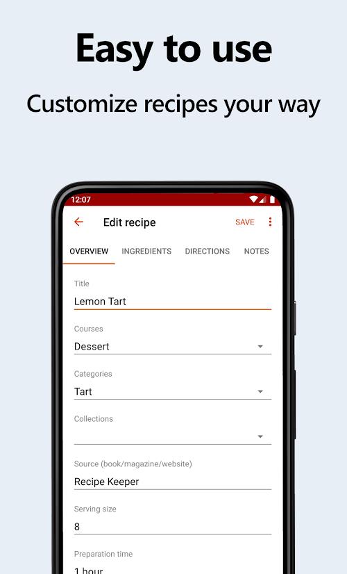 Recipe Keeper Ekran Görüntüsü 1