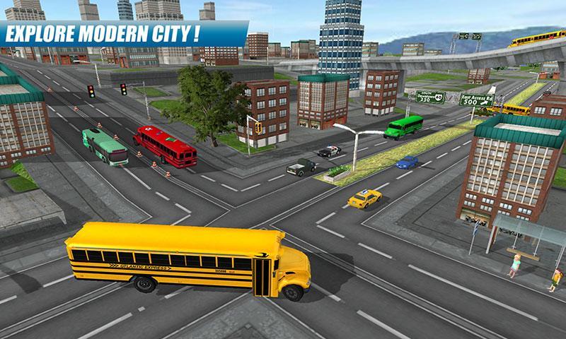 School Bus Driving Game स्क्रीनशॉट 2