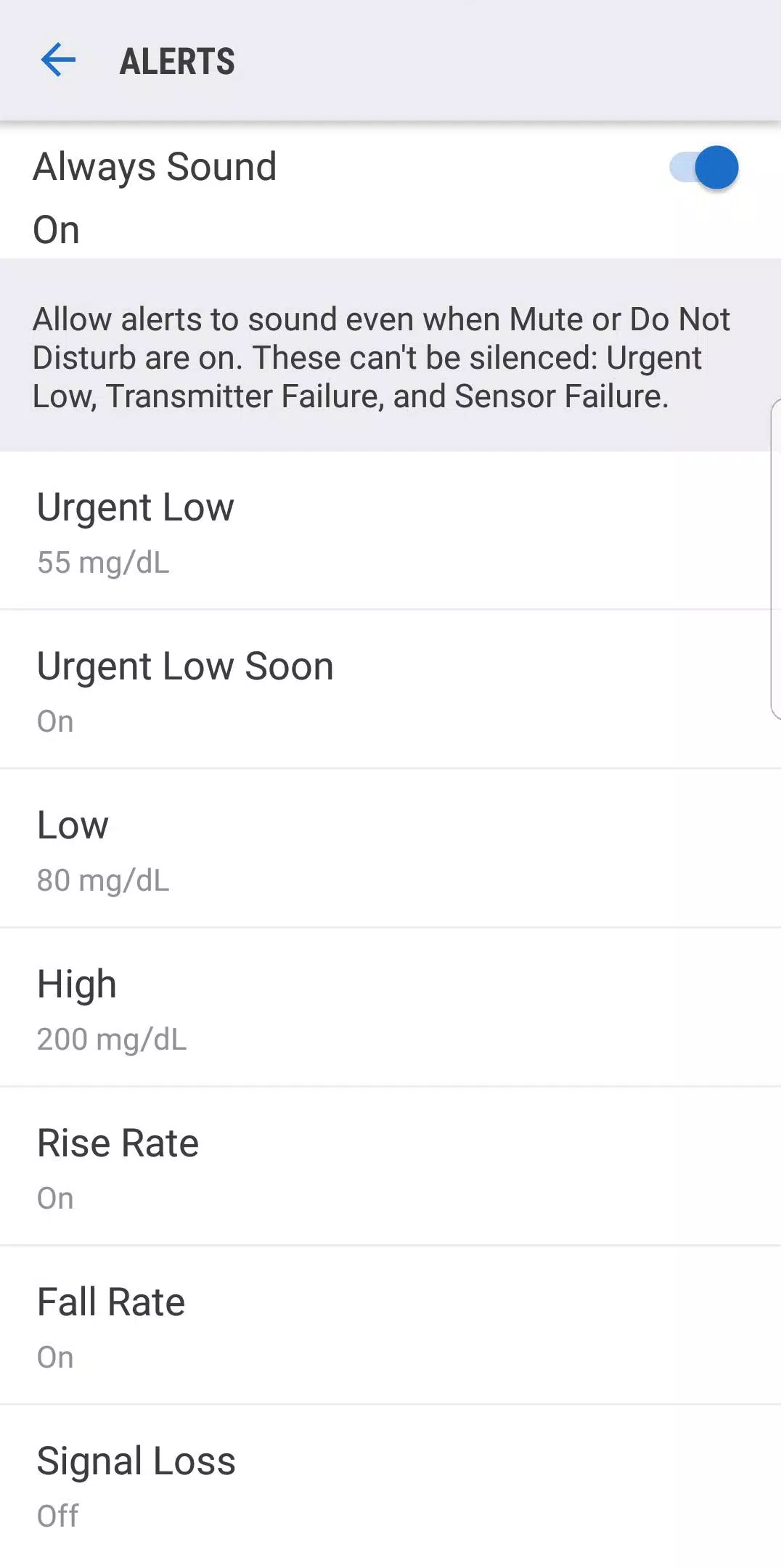 Dexcom G6 Tangkapan skrin 3