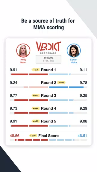 Schermata Verdict MMA Picks & Scoring 3