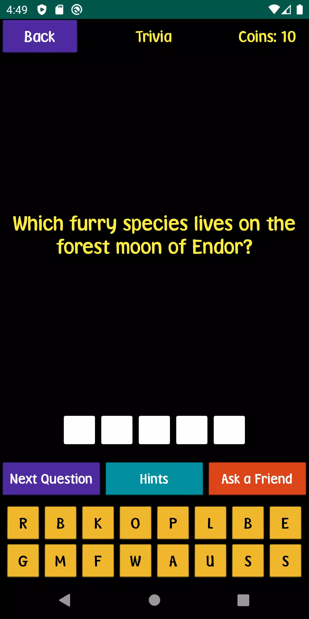 Quiz For SW Fans Скриншот 2