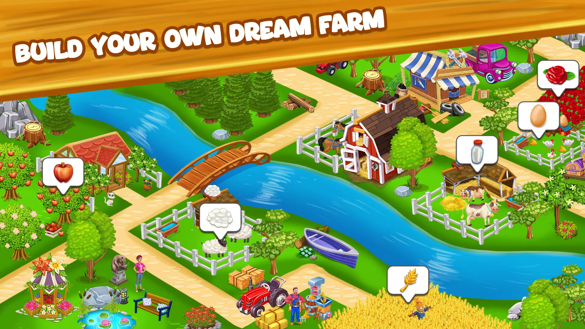 Farm Day Farming Offline Games Screenshot 1