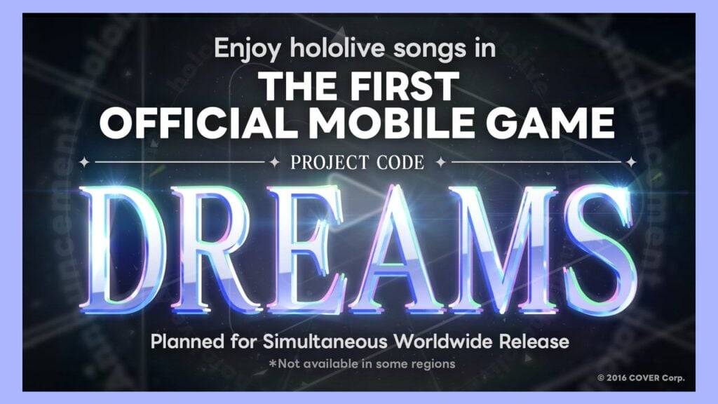 Hololive wprowadza pierwszą globalną grę mobilną: Dreams