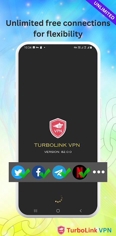 TurboLink VPN - Fast VPN Proxy Tangkapan skrin 2