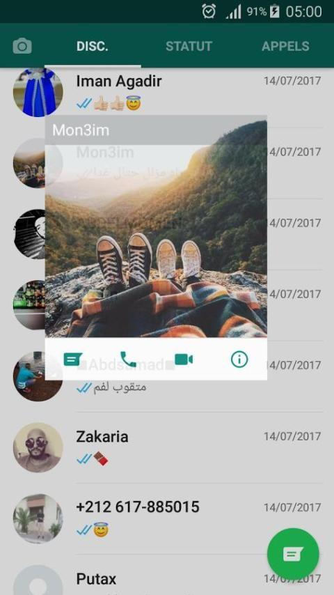 WatsAp Messenger Captura de tela 1