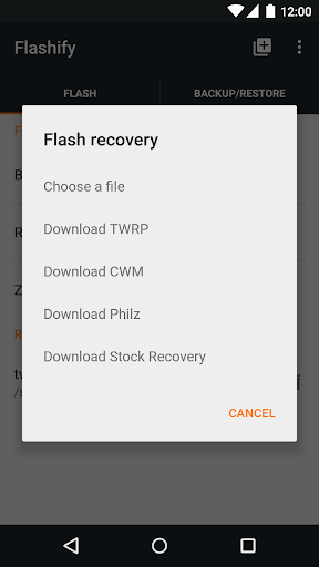 Flashify (for root users) Captura de tela 1