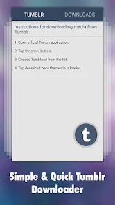 Photo & Video Explorer and Downloader for Tumblr スクリーンショット 0