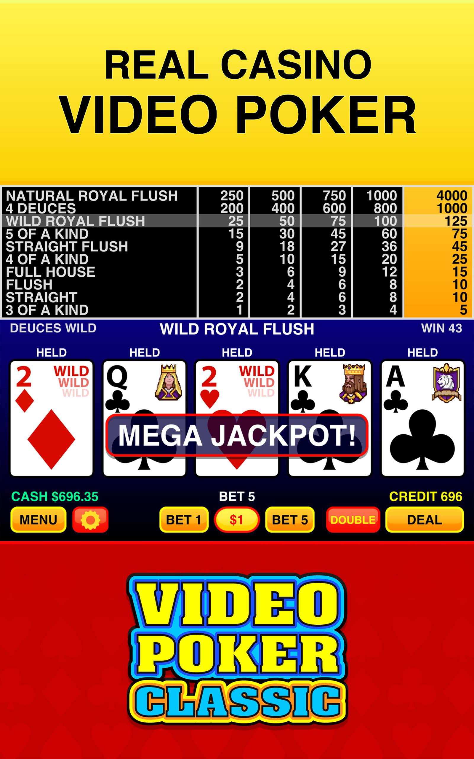 Video Poker Classic ® ဖန်သားပြင်ဓာတ်ပုံ 0