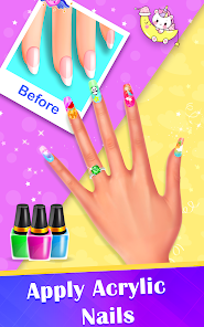 Nail polish game nail art Schermafbeelding 2