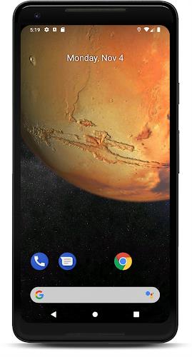 Schermata Mars 3D Live Wallpaper 0