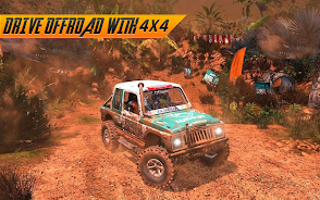 Offroad Jeep Driving Simulator Captura de pantalla 2