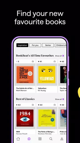 BookBeat Audiobooks & E-books Ekran Görüntüsü 2