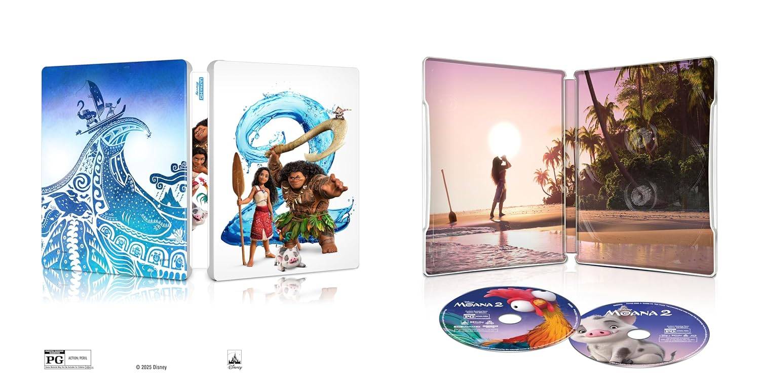 MOANA 2 Fonctionnalités de bonus en acier 4K