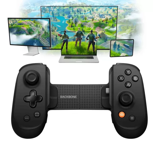 Backbone Pro Controller met een spel op verschillende apparaten