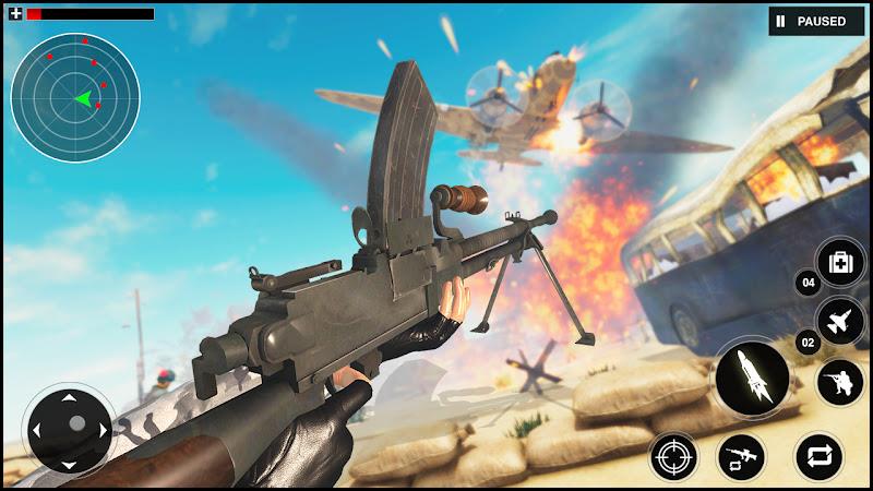 Gunner World War: WW2 Gun Game Schermafbeelding 1