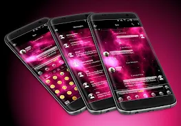 SMS Messages GlassNebula Theme Скриншот 0