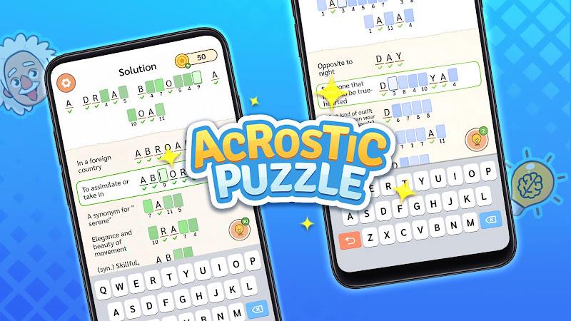 Acrostic Puzzle: Logic Fill in ภาพหน้าจอ 1