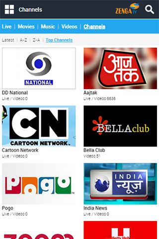 ZengaTV Mobile TV Live TV स्क्रीनशॉट 1