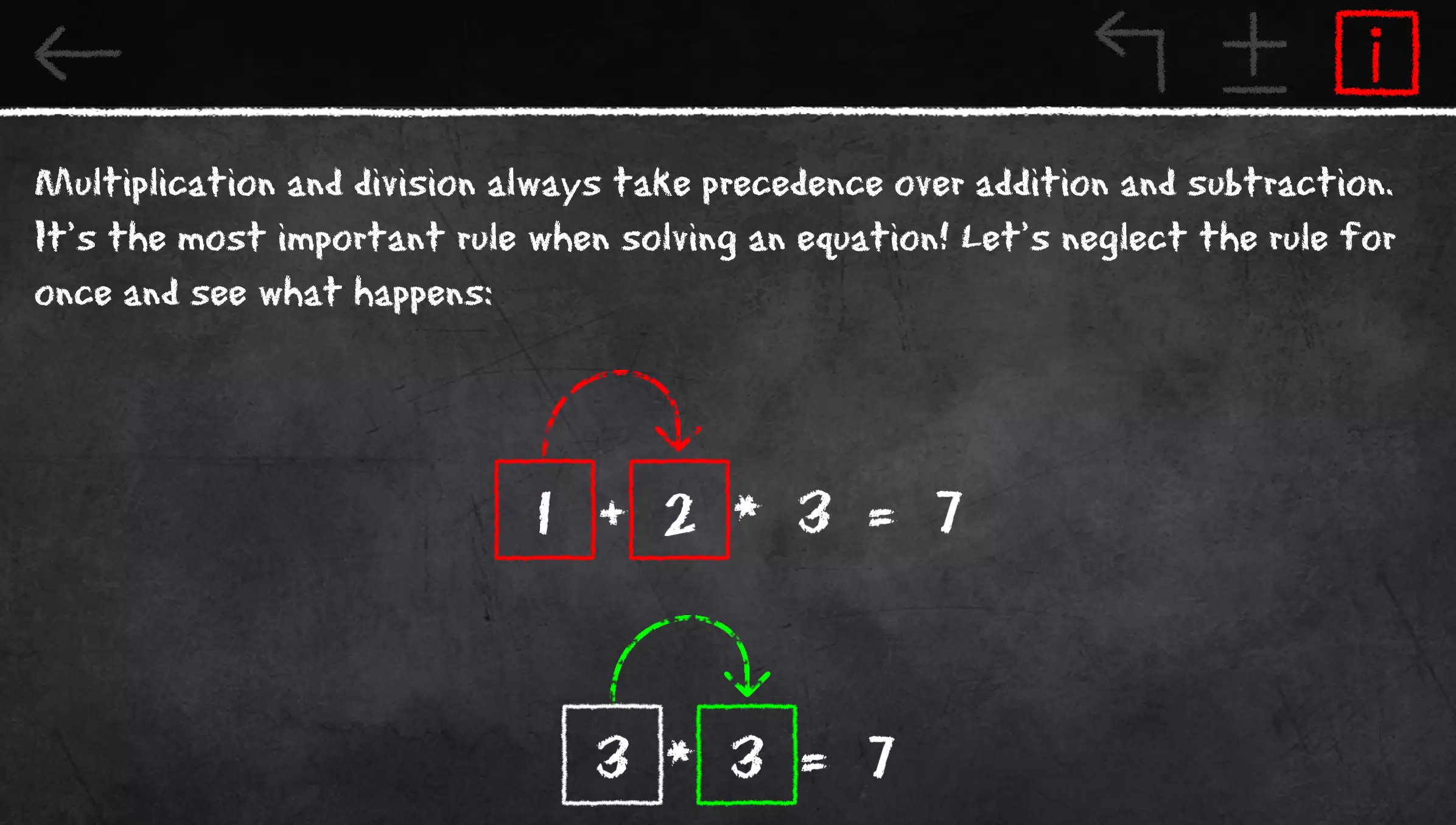 x=1: Learn to solve equations Captura de pantalla 2