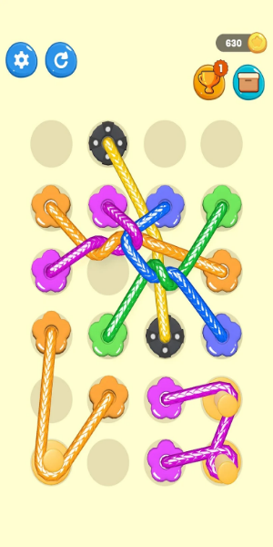 Tangled Line 3D: Knot Twisted Capture d'écran 1