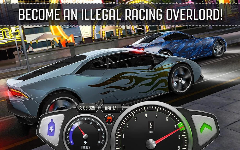 Top Speed: Drag & Fast Racing Mod 스크린샷 3