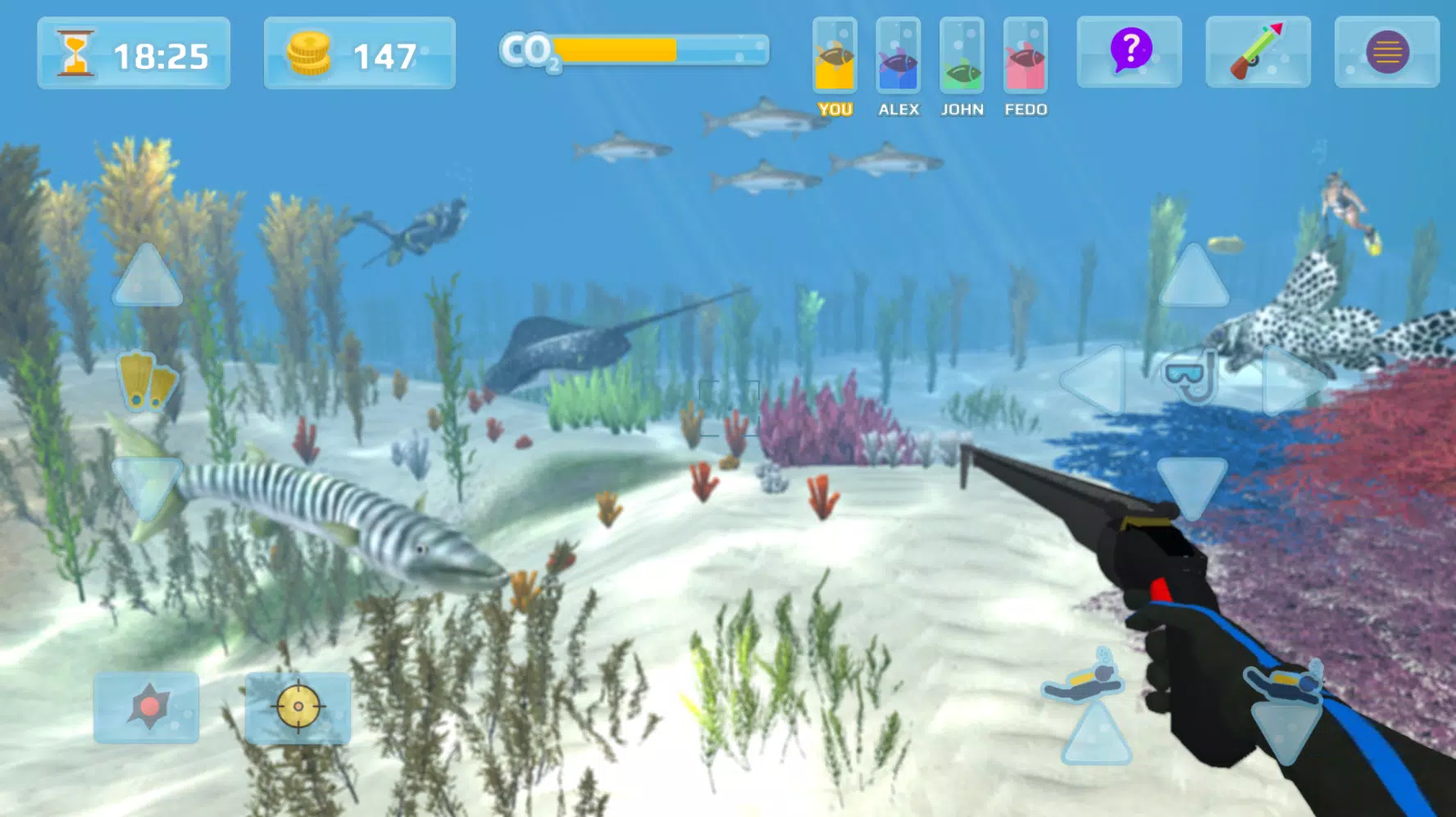 Hunter underwater spearfishing Captura de pantalla 3