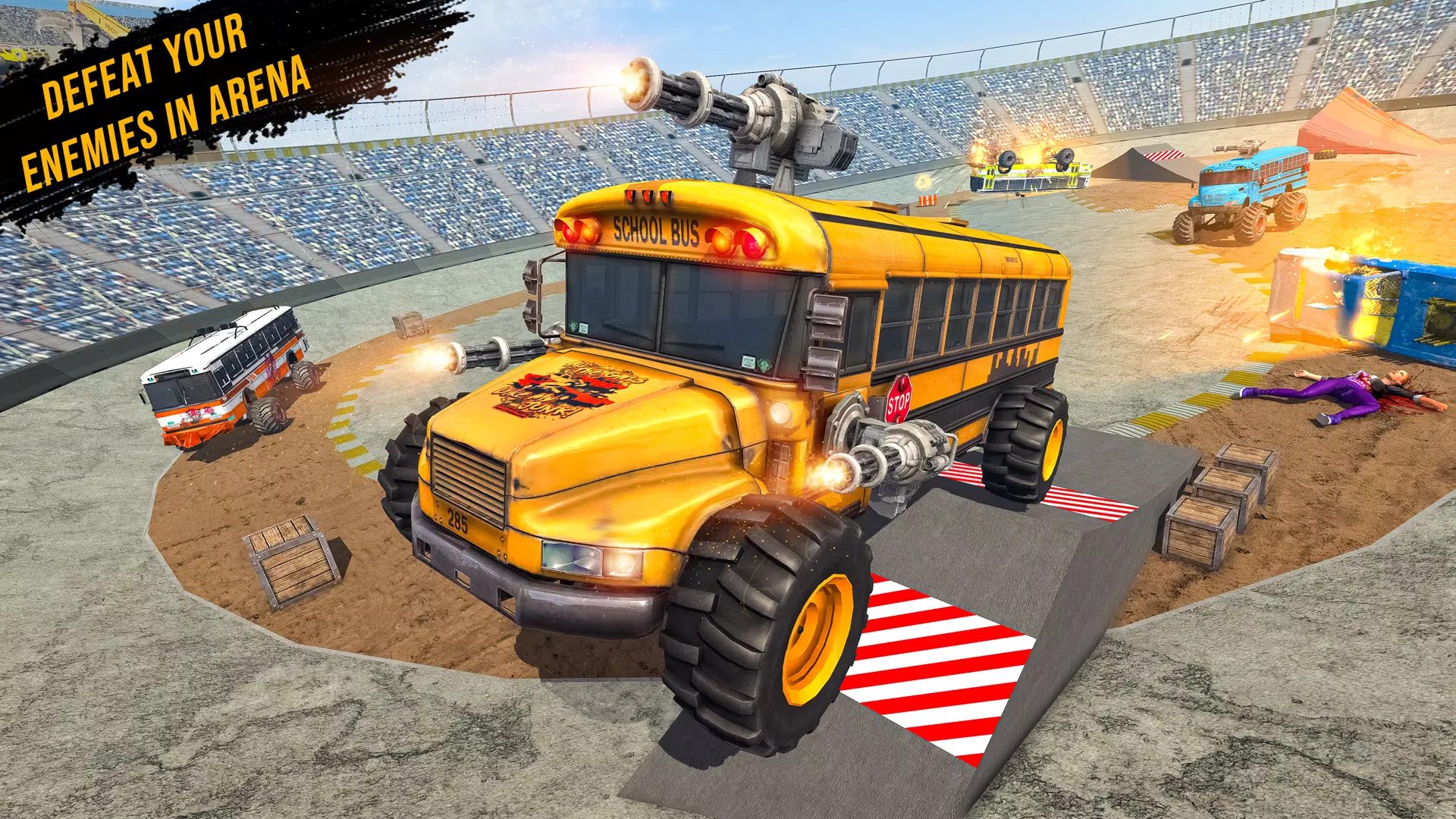 Monster Bus Derby Destruction Capture d'écran 0