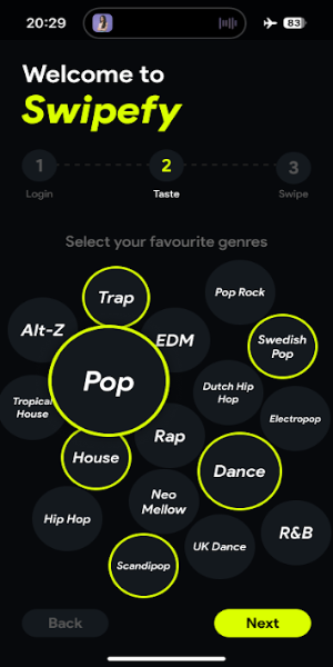 Swipefy for Spotify স্ক্রিনশট 2