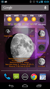 Moon Phase Widget Tangkapan skrin 2