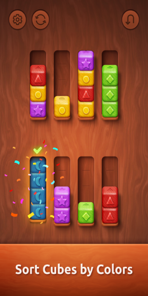 Colorwood Sort Puzzle Game Mod Captura de tela 0