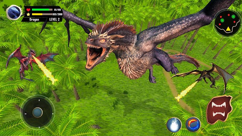 Flying Dragon Simulator Games Ảnh chụp màn hình 3