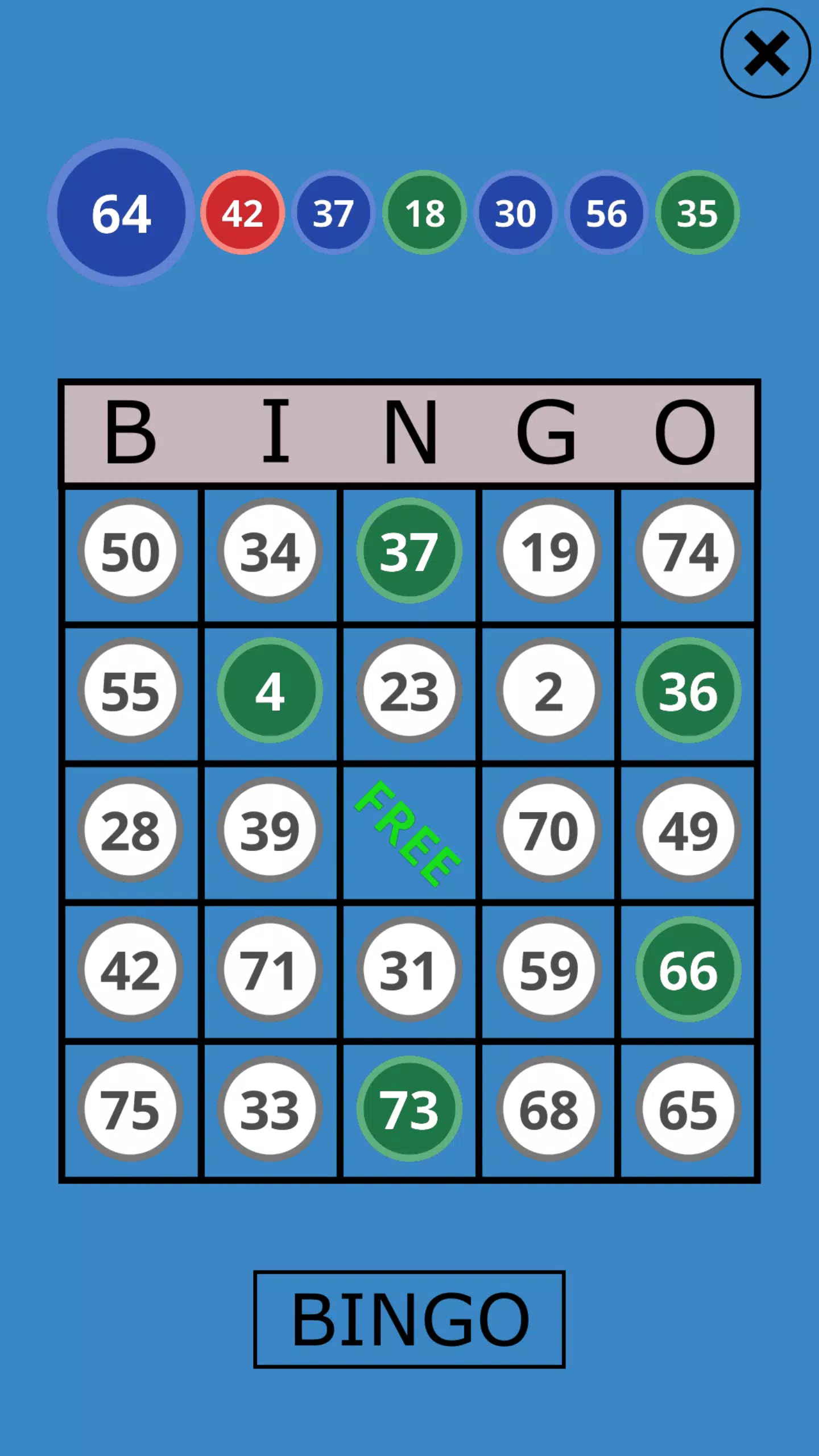 Classic Bingo Touch 스크린샷 1