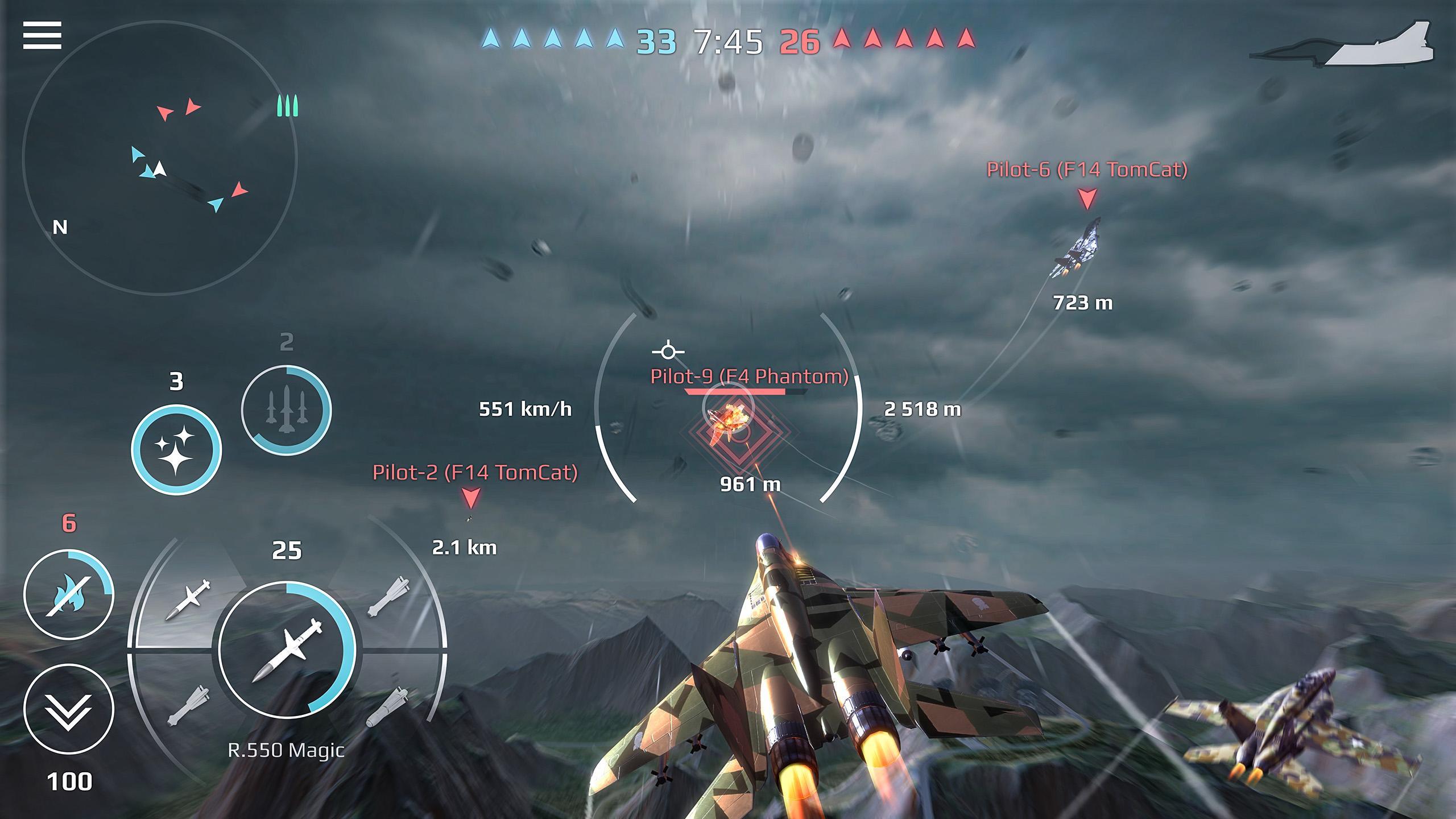 Sky Combat: Kampfflugzeuge PvP Screenshot 0