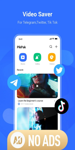 Pikpak-safe cloud, video saver