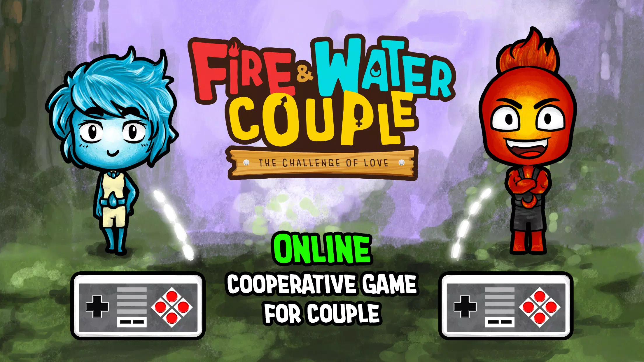 Fire and Water: Online Co-op Schermafbeelding 0