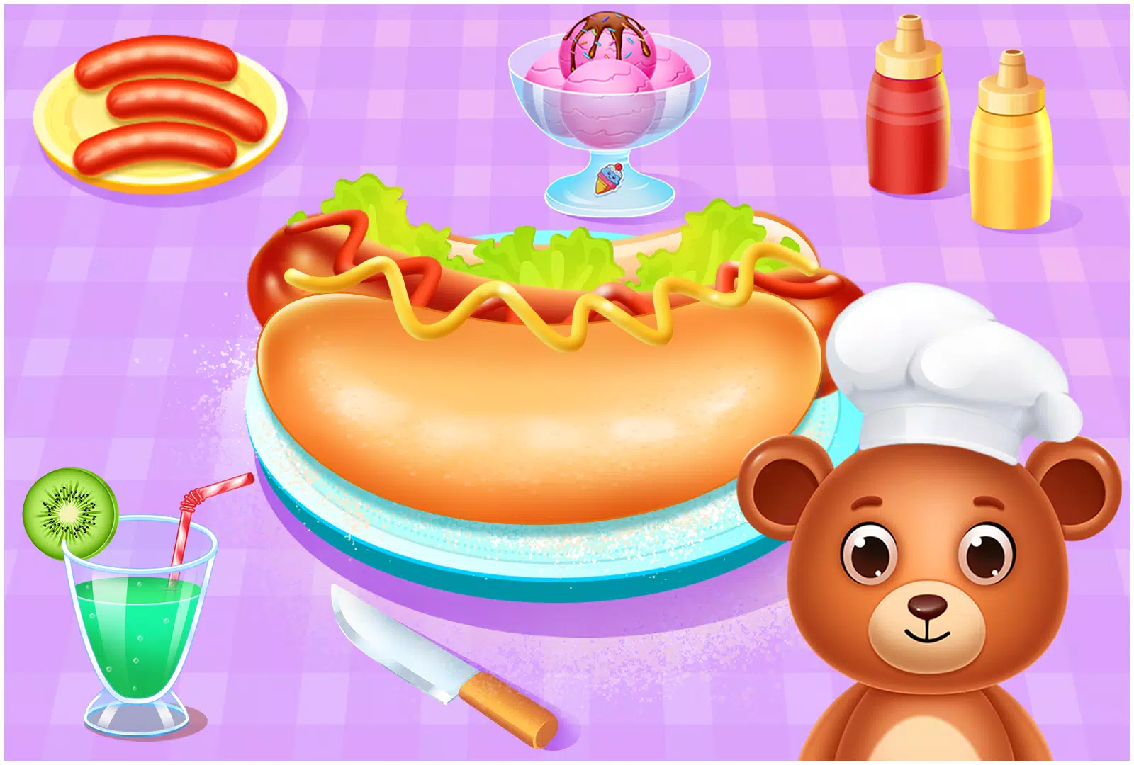 Animal Cafe Cooking Game 스크린샷 1