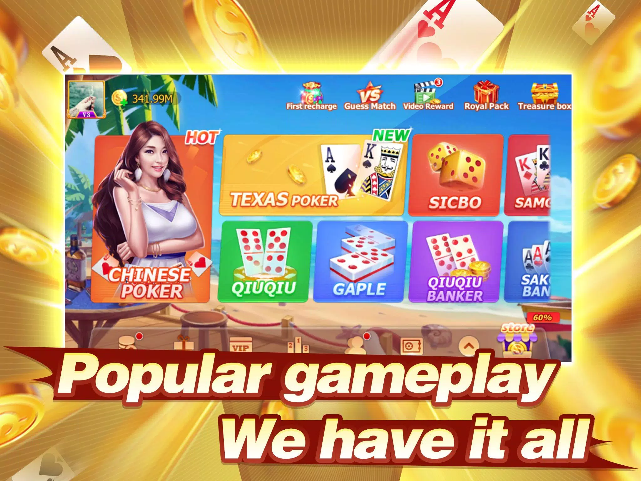 Capsa susun (Capsun) - Chinese Poker Screenshot 2