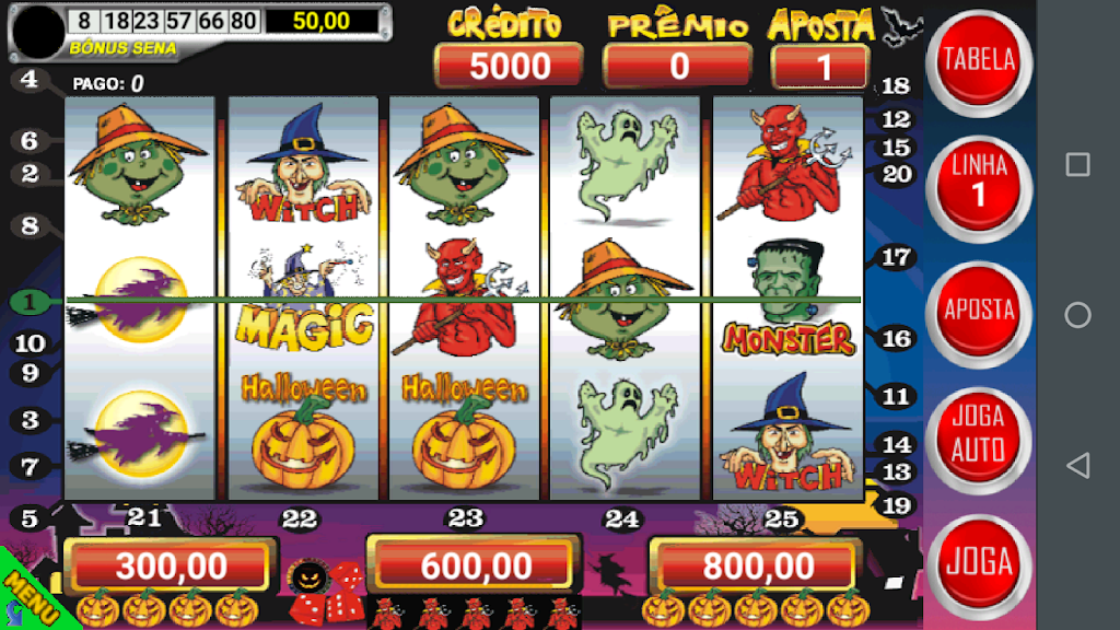 Halloween Slots Caça Níquel Ảnh chụp màn hình 0