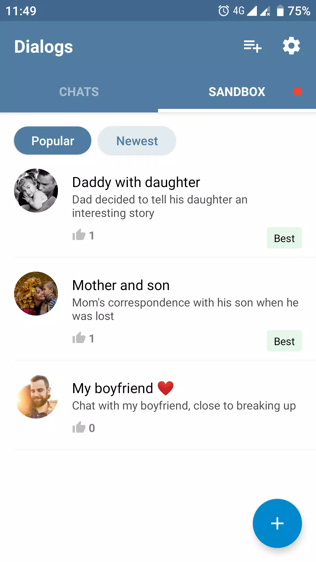 Fake Chat Story Messenger Screenshot 2