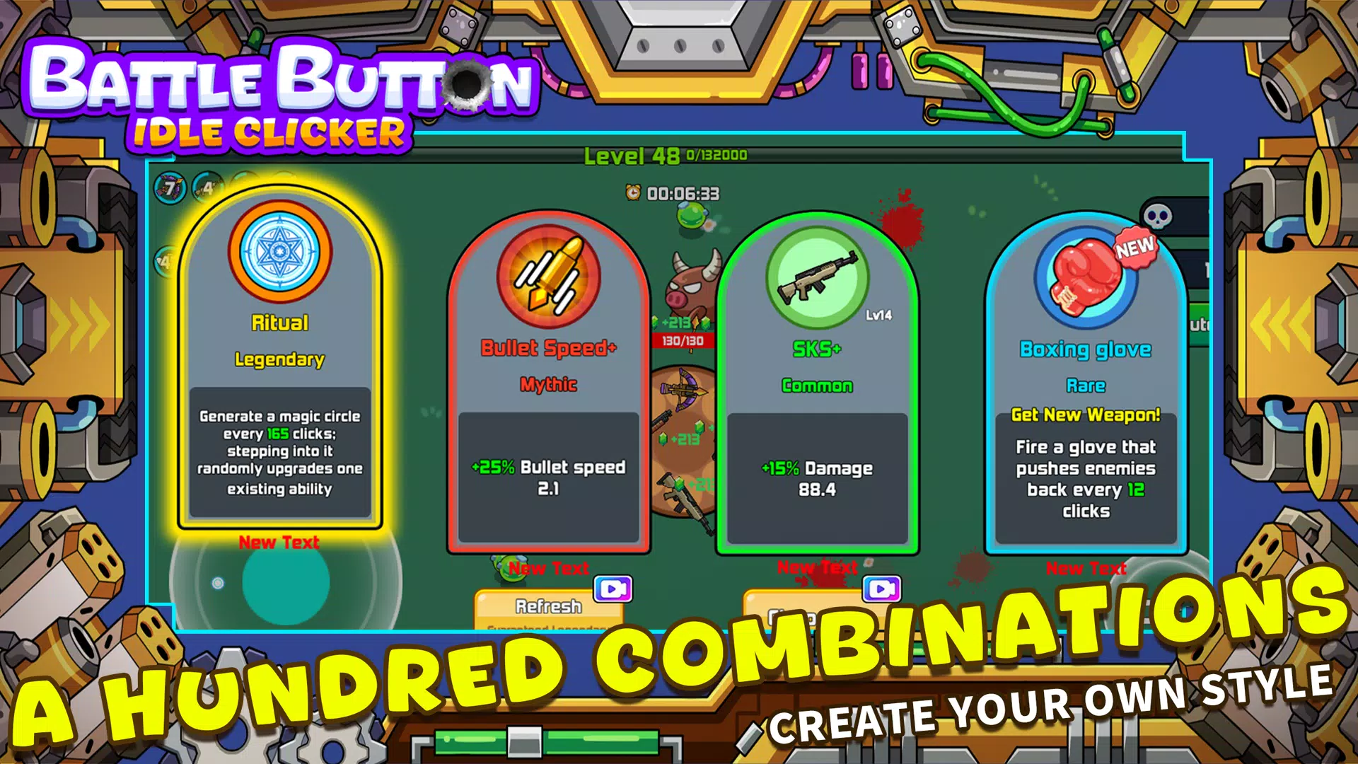 Battle Button - idle clicker Скриншот 3