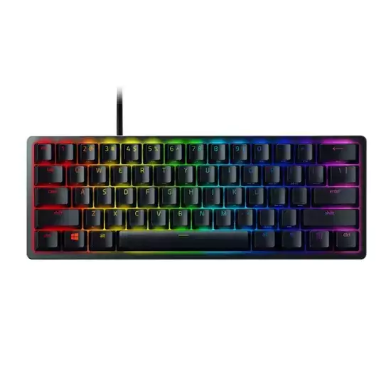 Razer - Huntsman Mini% 60 Kablolu Optik Tıklama Anahtarı Oyun Klavyesi Chroma RGB Backlighting - Siyah